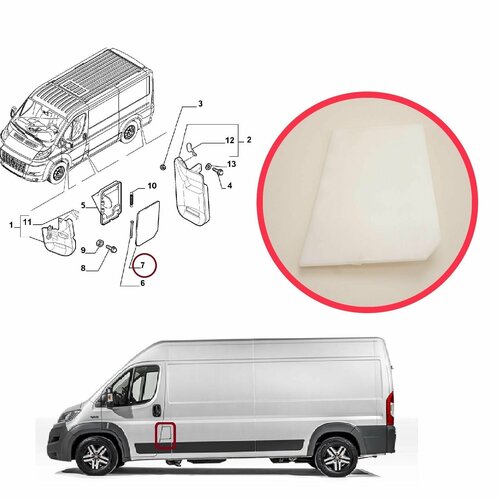 Крышка бензобака наполнителя топливного бака петля крышка двери крышка 1362671080 для Fiat Ducato Citroen реле-перемычка Peugeot Boxer 2006-2014 2000₽