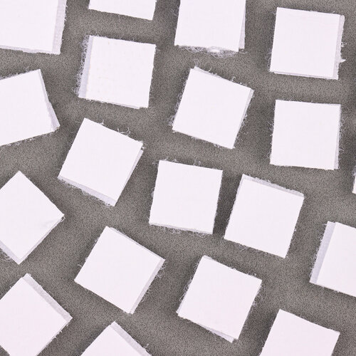 Липучка на клеевой основе «Квадрат», набор 48 шт, размер 1 шт: 1,5×1,5 см