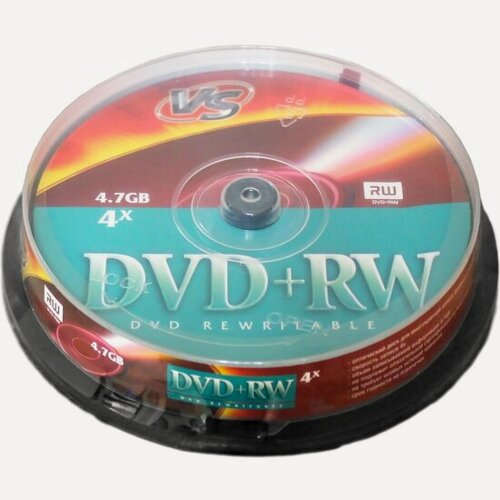 Изображение товара Диск VS DVD+RW 4,7 GB 4x CB/10