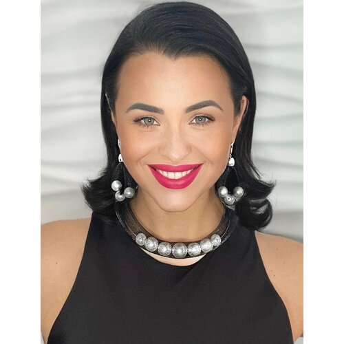 Чокер MARI JOO, черный/белый