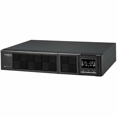 Блок бесперебойного питания Systeme Electric Smart-Save Online SRT 1500 ВА, black systeme electric smart save online srv 3000va 2700w on line rack 2u tower convertible lcd out 6xc13 1xc19 snmp intelligent slot usb rs 232