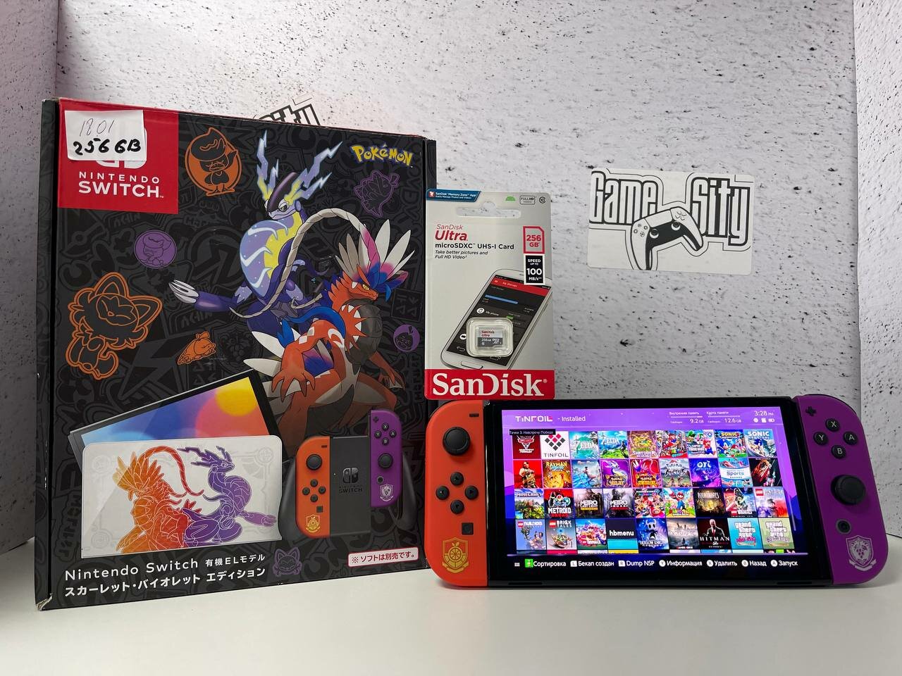 Прошитый Nintendo Switch Oled pokemon 256gb