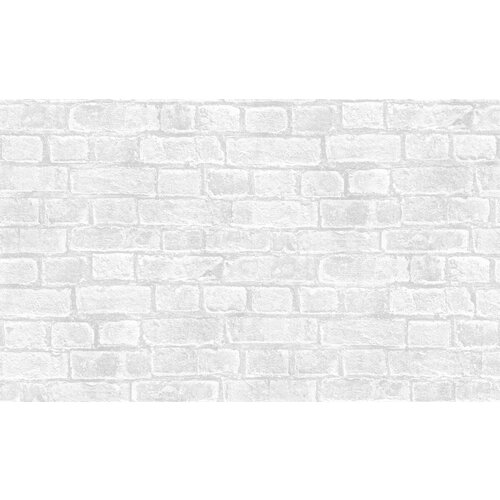 Обои на кухню виниловые моющиеся фон 102 кирпичи 1,06*10м, метровые светло-серые