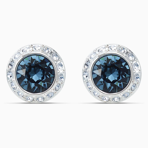 Серьги SWAROVSKI кристаллы Swarovski серебристыйсиний 4900₽