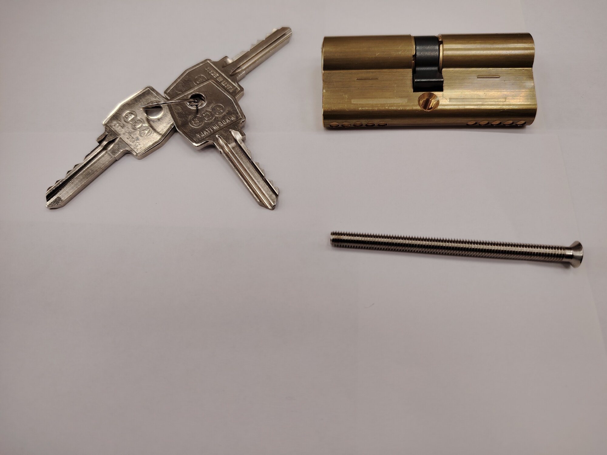 Цилиндровый механизм AGB 35x35 золотистый