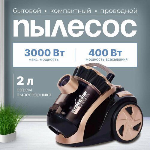 Пылесос для дома с контейнером мощный 2л 3000 Вт BP бытовой проводной 3000000₽