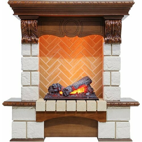 Каминокомплект Pierre Luxe - Дуб Шампань Высота 975мм с очагом Cassette 400 NH 124280₽