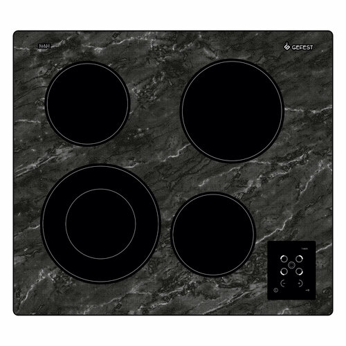 Варочная панель электрическая GEFEST СН 4231 К52 черный мрамор 2259200₽