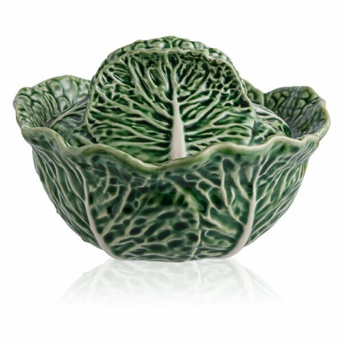 Чаша с крышкой Bordallo Pinheiro Капуста 400 мл керамика 8090₽