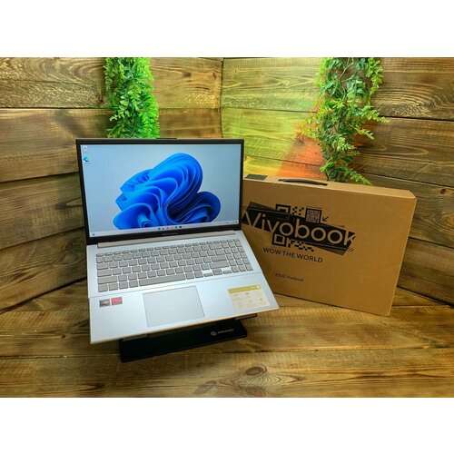 156 Ноутбук Asus FHD IPS 1920x1080 AMD Ryzen 3 7320U RAM 8gb SSDm2 512gb AMD Radeon Graphics Windows 11 Pro 4389000₽