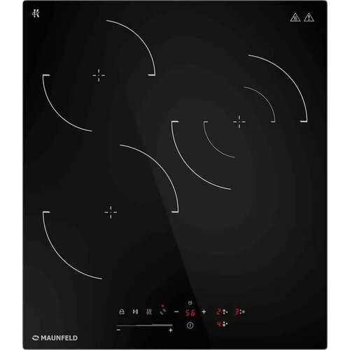 Электрическая варочная панель MAUNFELD CVCE453SDBK Hi-Light независимая черный 1891700₽