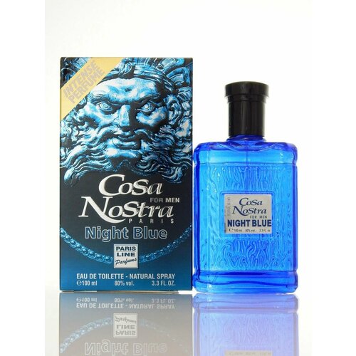 Paris Line Parfums Cosa Nostra Night Blue / Париж Лайн Парфюм Коза Ностра Найт Блю Туалетная вода мужская 100 мл
