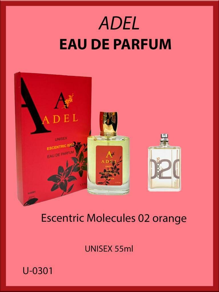 Духи ADEL, по мотивам Escentric Molecules Orange 02, унисекс, восточные, 55 мл