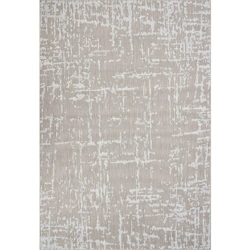 Ковер 200х390 см бежевый современный безворсовой 325934 KoverVDom