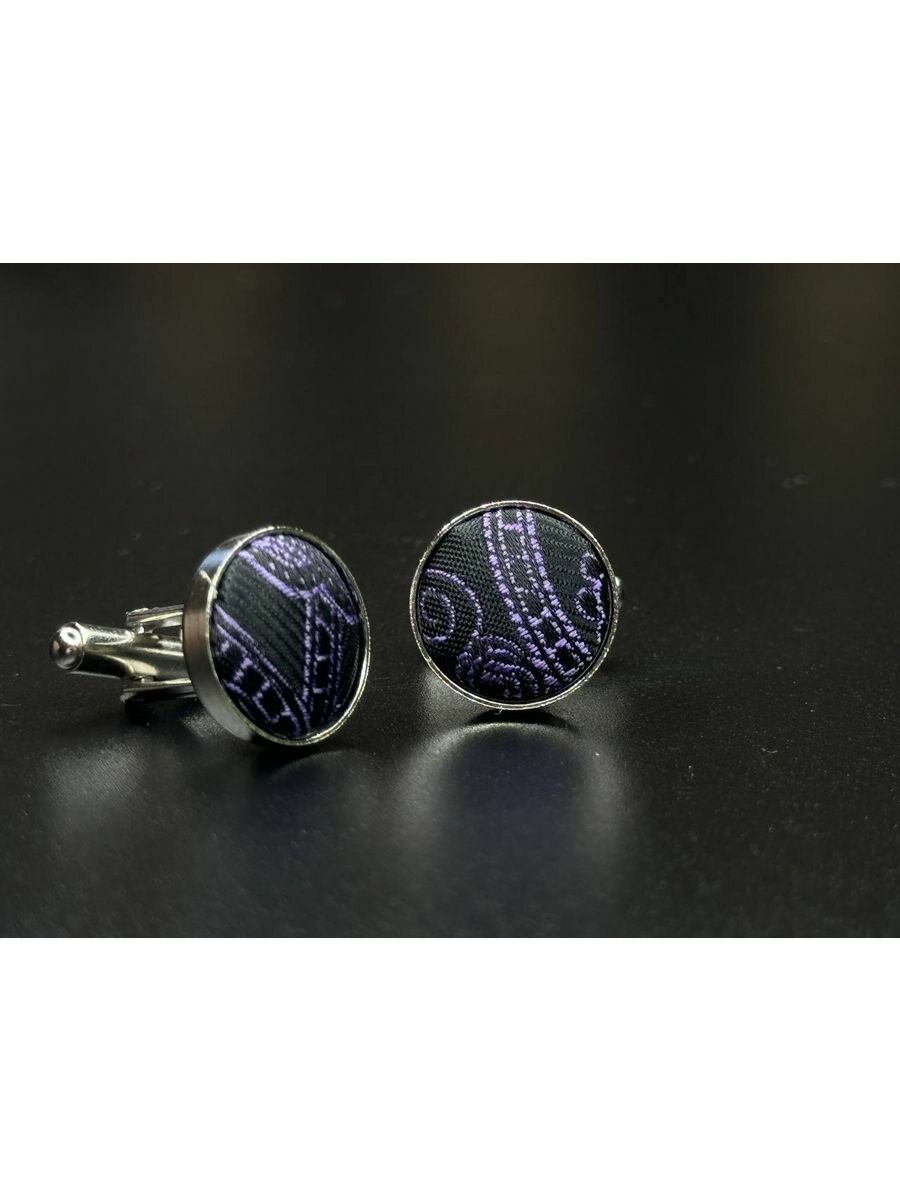 Запонки Tonali Baie, серый/фиолетовый — фото 1