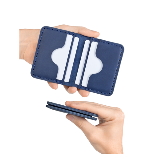 Картхолдер Yuzhanini Goods, фактура гладкая, синий