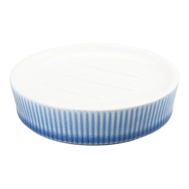 Мыльница Primanova Fira керамика голубая