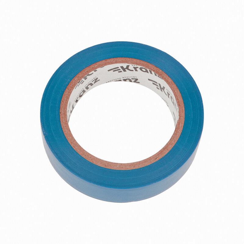 Изолента ПВХ 013х15 мм 10 м синяя KRANZ