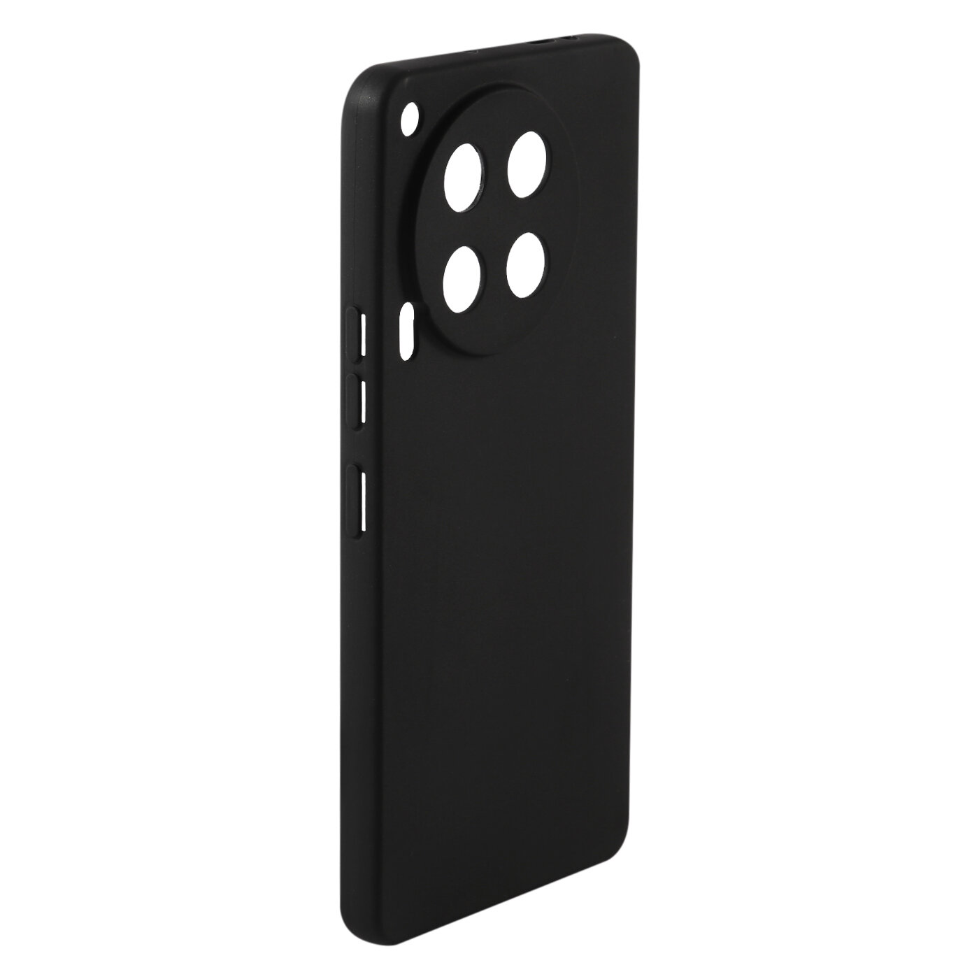 Защитный чехол накладка для смартфона Tecno Camon 30 4G/5G/Текно Камон 30/Техно, силиконовый, черный — фото 1