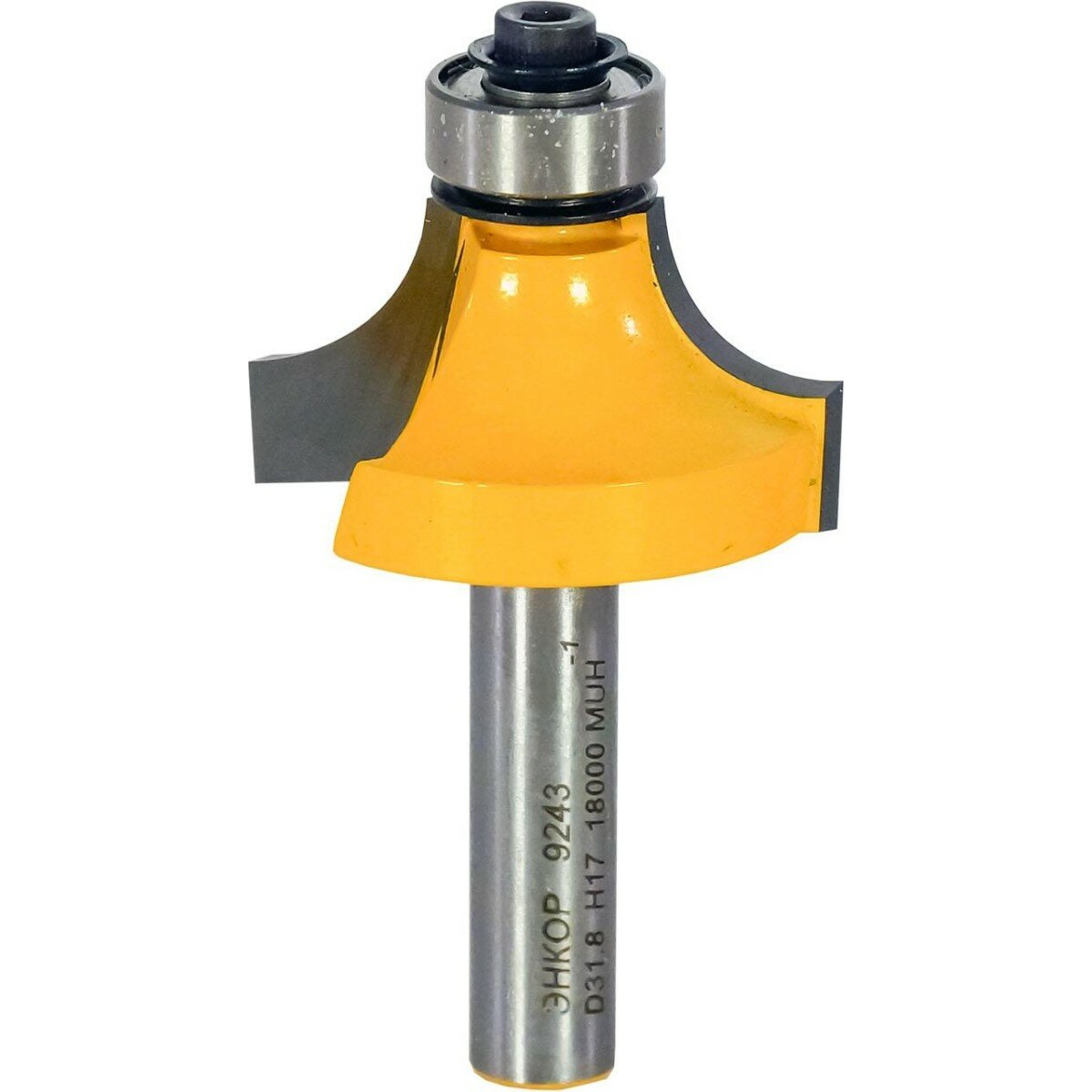 Фреза по дереву энкор ф31.8х17 r9.5 хв.8мм кромочная калевочная