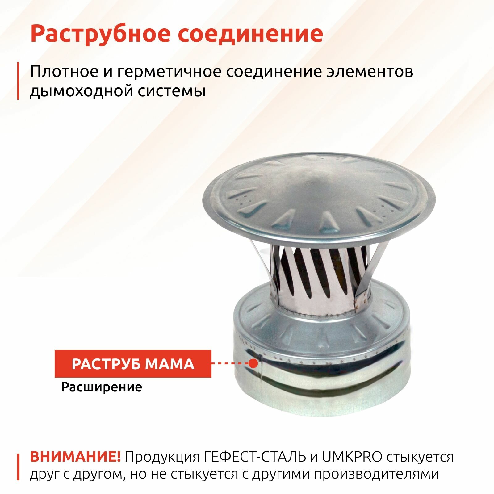 Фото  GS  Оголовок искрогаситель 115х200  AISI 430 430  0 5мм 0 5мм   К   тип 2