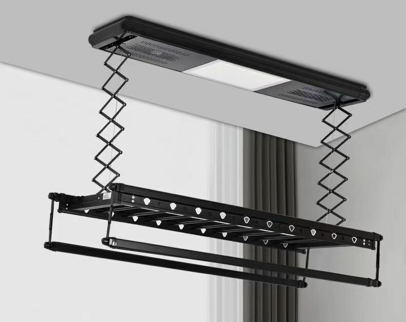 Изображение Умная электрическая сушилка для одежды Mijia, освещение, пульт дистанционного управления, сушка на воздухе, серебро