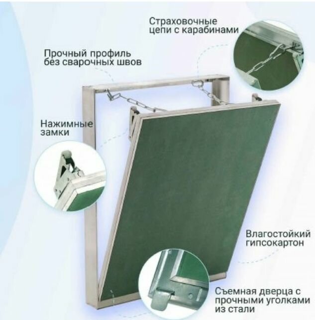 Люк под плитку 4050 REVIZOR Т 34