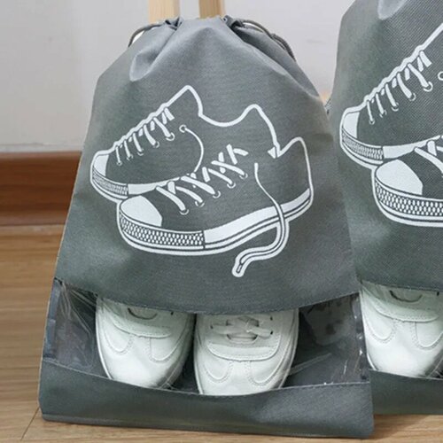 Портативная сумка для обуви из полиакрила 43X 32cm Серый 167₽