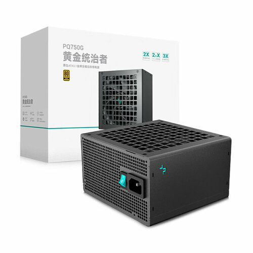 Блок питания для компьютера DeepCool PQ750G черный ATX12V 31 80PLUS Gold CN 1329000₽