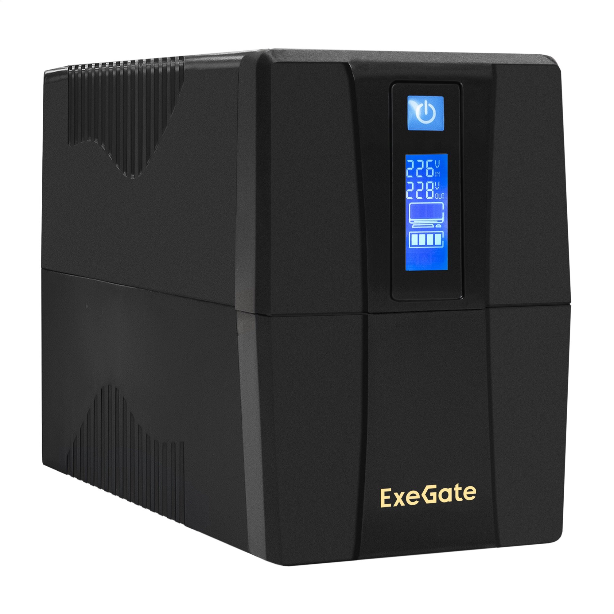 ИБП ExeGate Power Smart ULB-800. LCD. AVR.4C13 <800VA/480W LCD AVR 4*C13 Black> EX292775RUS