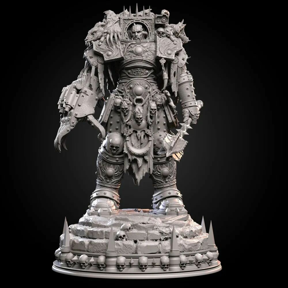 Миниатюра Warhammer 40000 Horus Lupercal / Хорус Луперкаль 60 мм