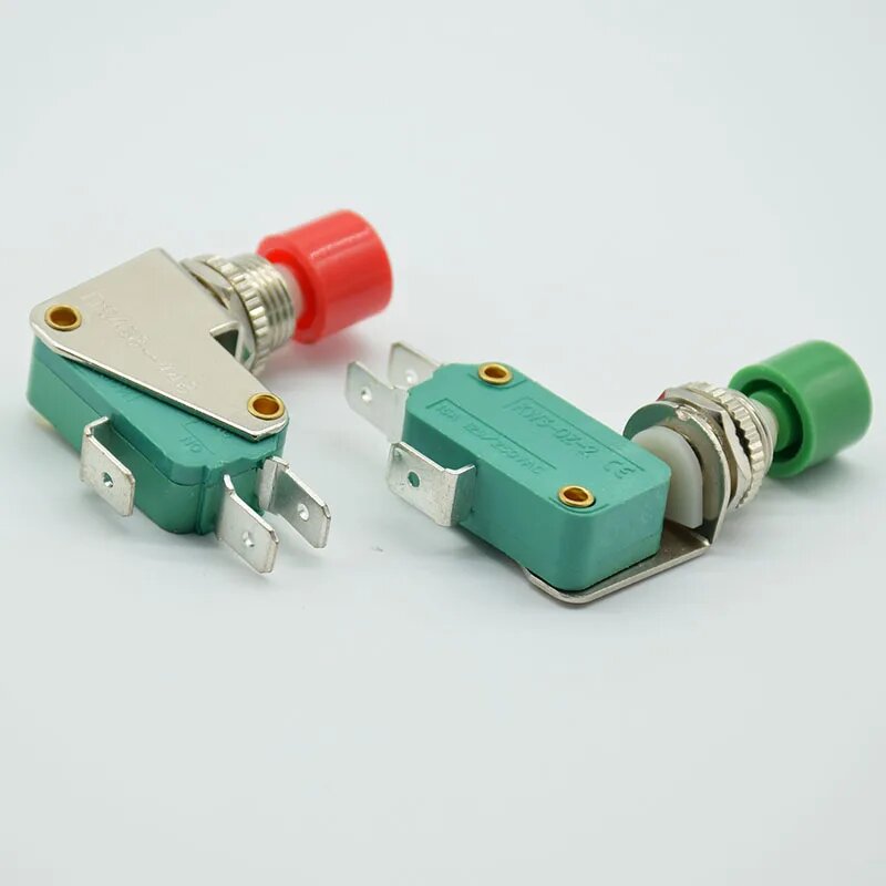 Переключатель KW3-0Z-2 16А 125В/250В AC 2 шт, 1red and 1green