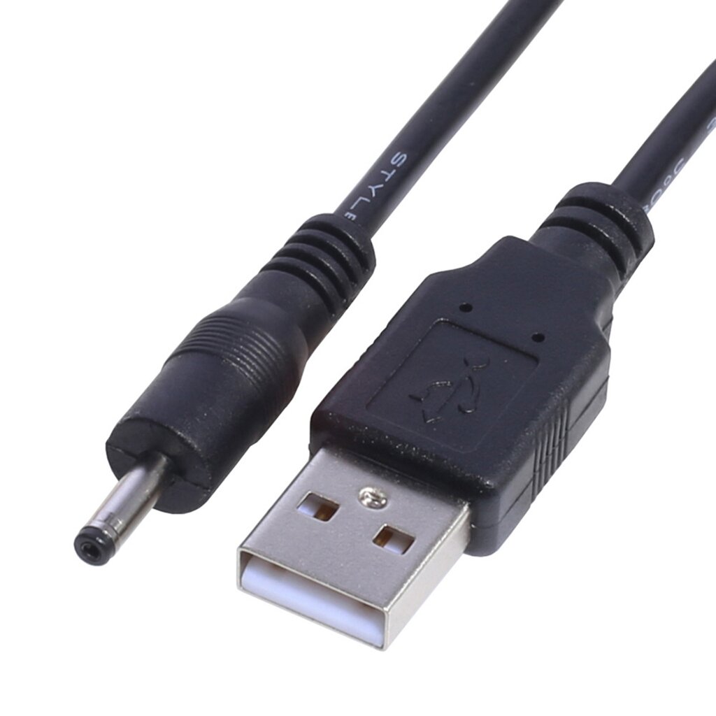 Кабель питания USB Male к DC разъему 2.5x0.7mm, 3.0x1.1mm, 4.0x1.7mm, 5.5x2.5mm