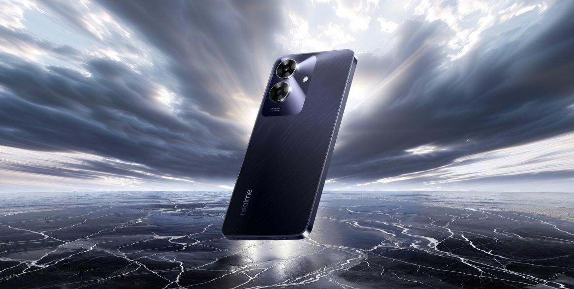 Смартфон realme Note 60 6/128 ГБ RU, Dual nano SIM, черный — фото 1