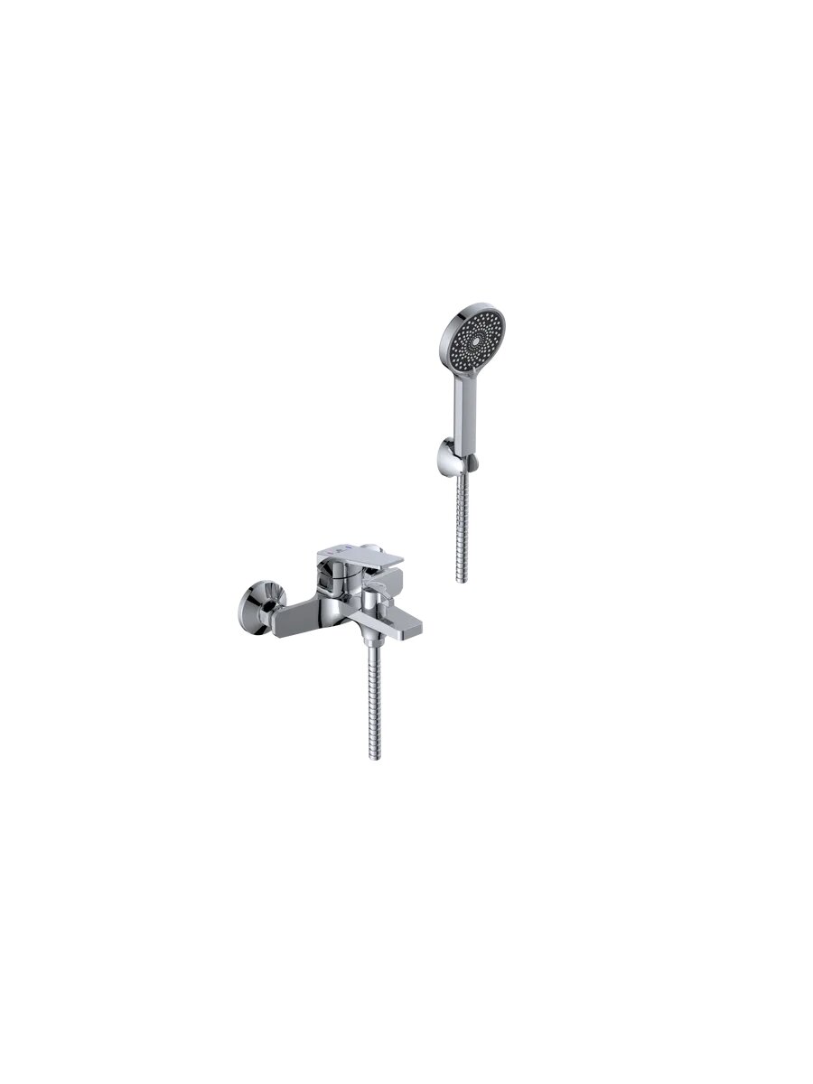 Смеситель Diadonna, для ванны, латунь, однорычажный, с душевым гарнитуром — фото 1