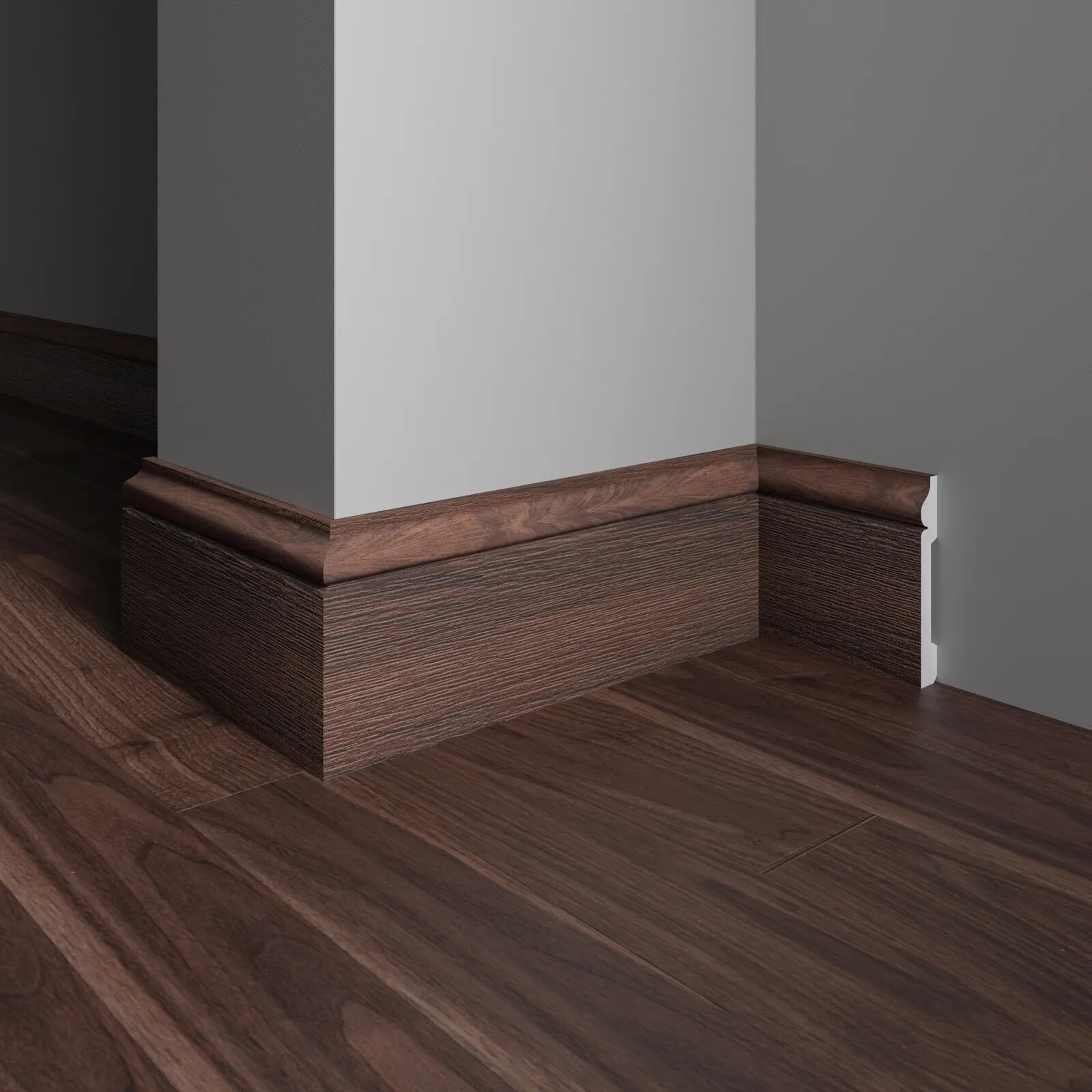Напольный плинтус Decor-Dizayn 005-88SH, влагостойкий, ударопрочный, 2,4 метра, 1 шт.