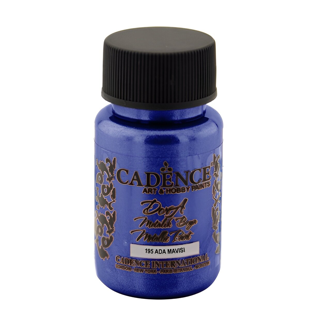 Акриловая краска Cadence Dora Metallic Paint, 50 ml. Island Blue-195