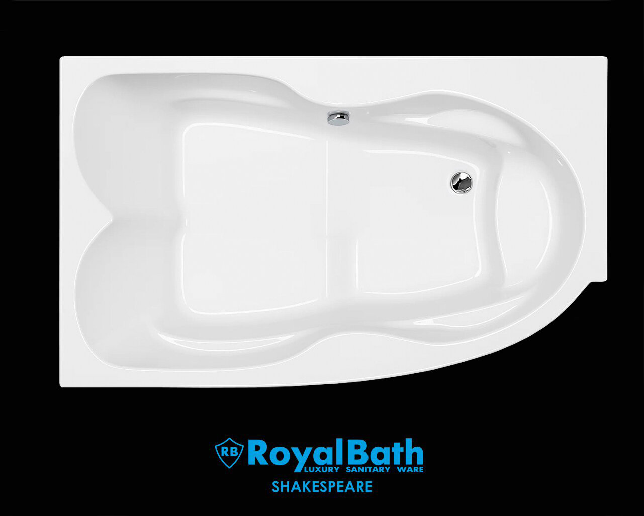 Акриловая ванна угловая Royal Bath SHAKESPEARE 170X110X67 Левая