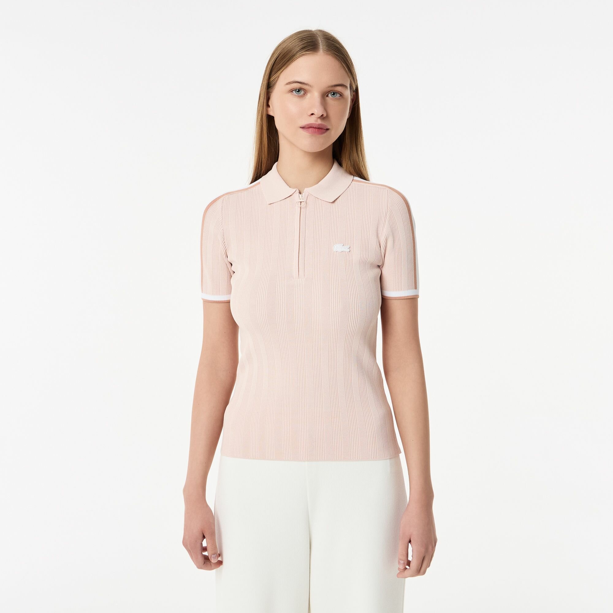 Поло спортивное LACOSTE, размер 34, розовый