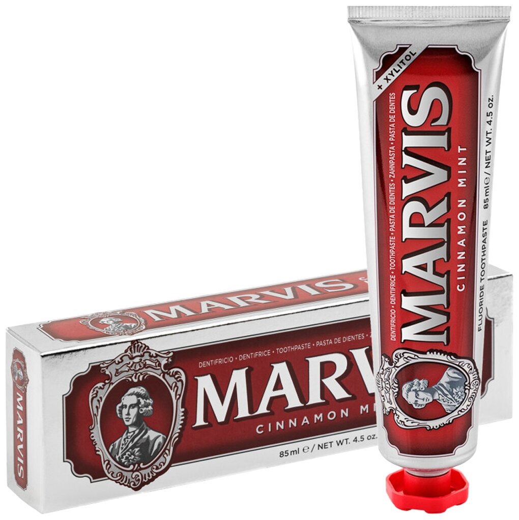 Зубная паста Marvis "Cinnamon Mint", корица и мята, комплексный уход, 85 мл