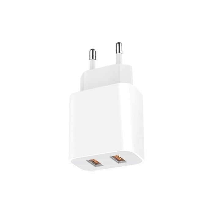 Сетевое зарядное устройство GoPower GP2U 2 разъёма USB Type-A 2.4 А белое