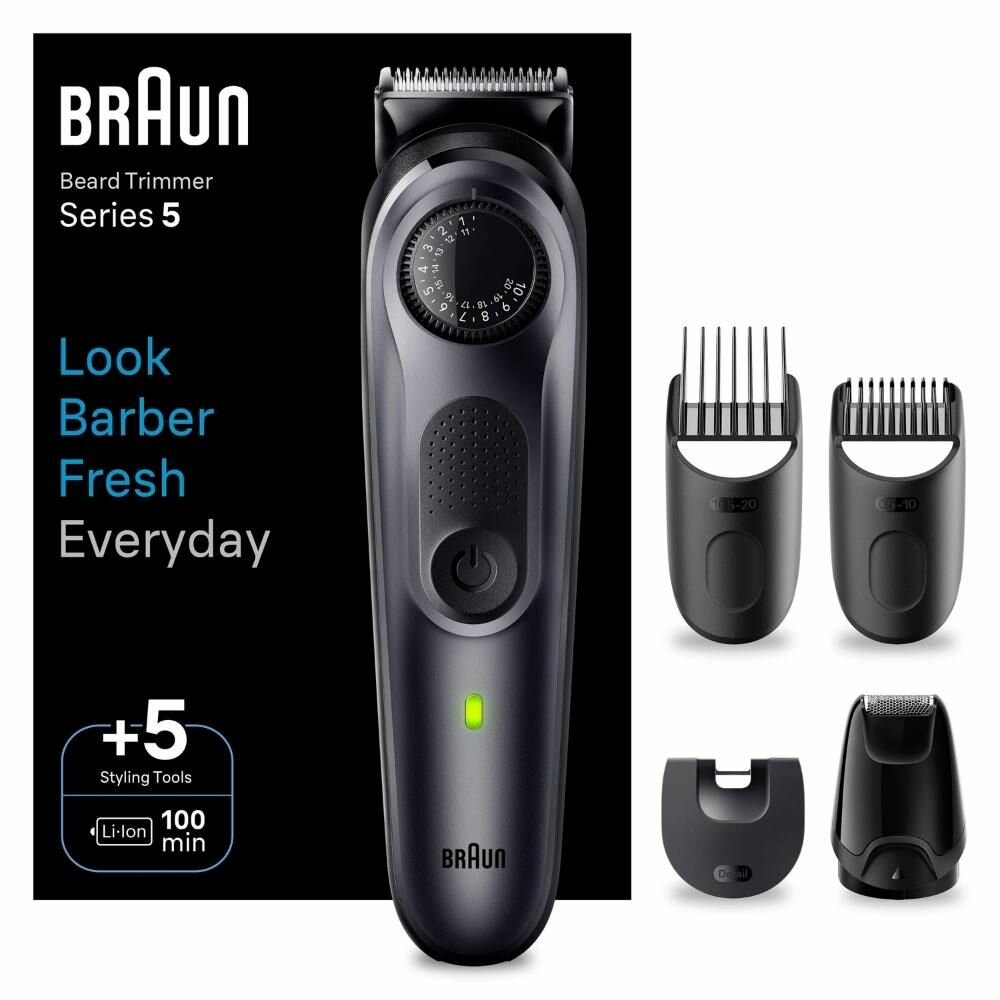 Триммер для бороды и усов Braun Series 5 BT5420, черный