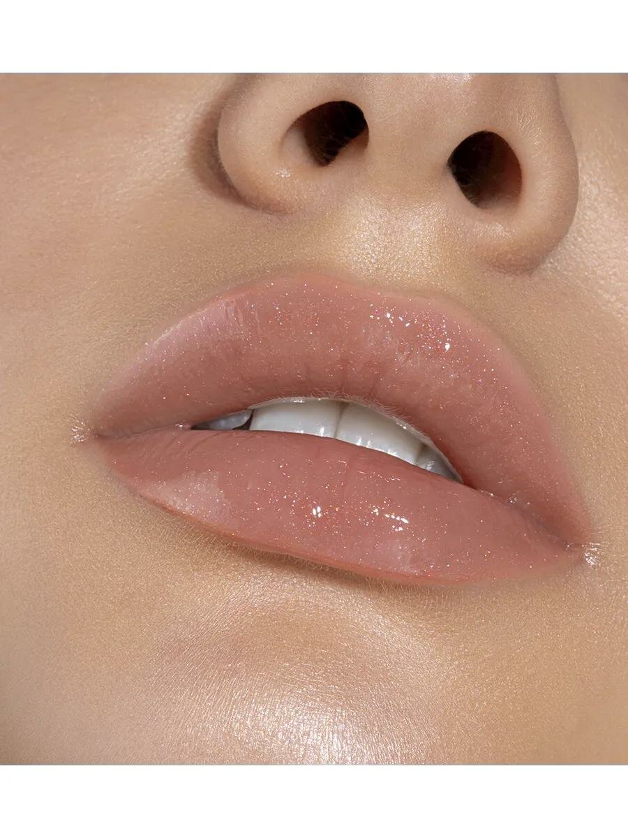 Блеск для губ LUXVISAGE ICON LIPS с эффектом объема и сияния, тон 505-Ice beige — фото 1