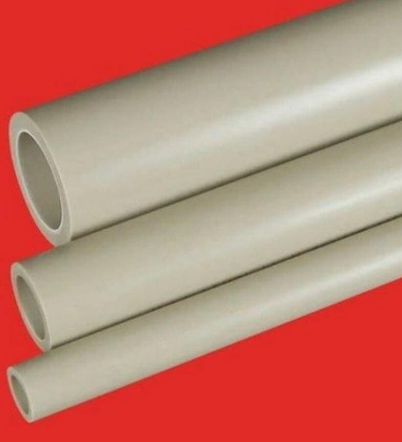 Труба ПП D32 x5.4 PPR PN20 SDR6 FV-PLAST серая  1 м (нарезка по 1 метру) / Гидропласт