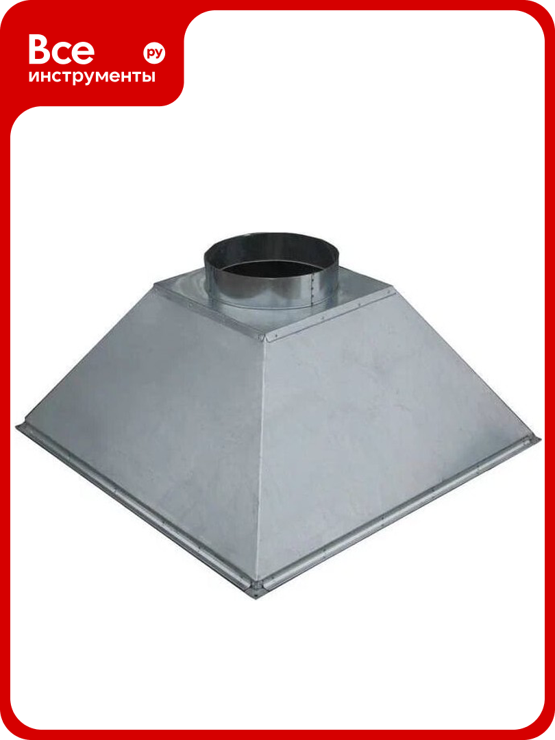 Зонт купольный Вентмаркет 1000x600 D200мм из оцинкованной стали Zont1000х600/D200