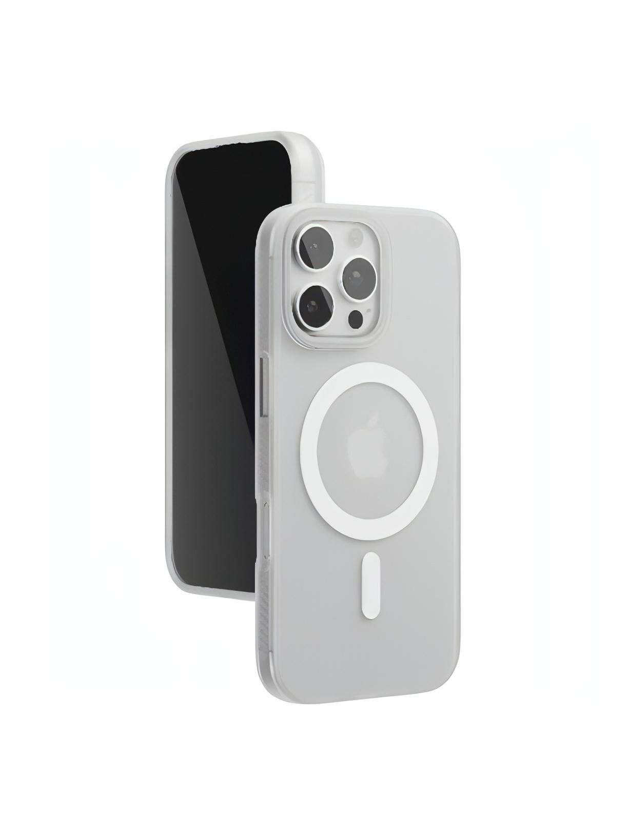 Чехол vlp Matte Case Magsafe для iPhone 16 Pro Max белый — фото 1