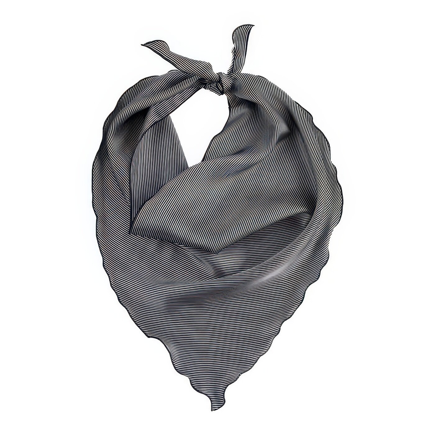 Бандана чёрная с белыми черепами Страна Карнавалия, р. 85 х 44 см