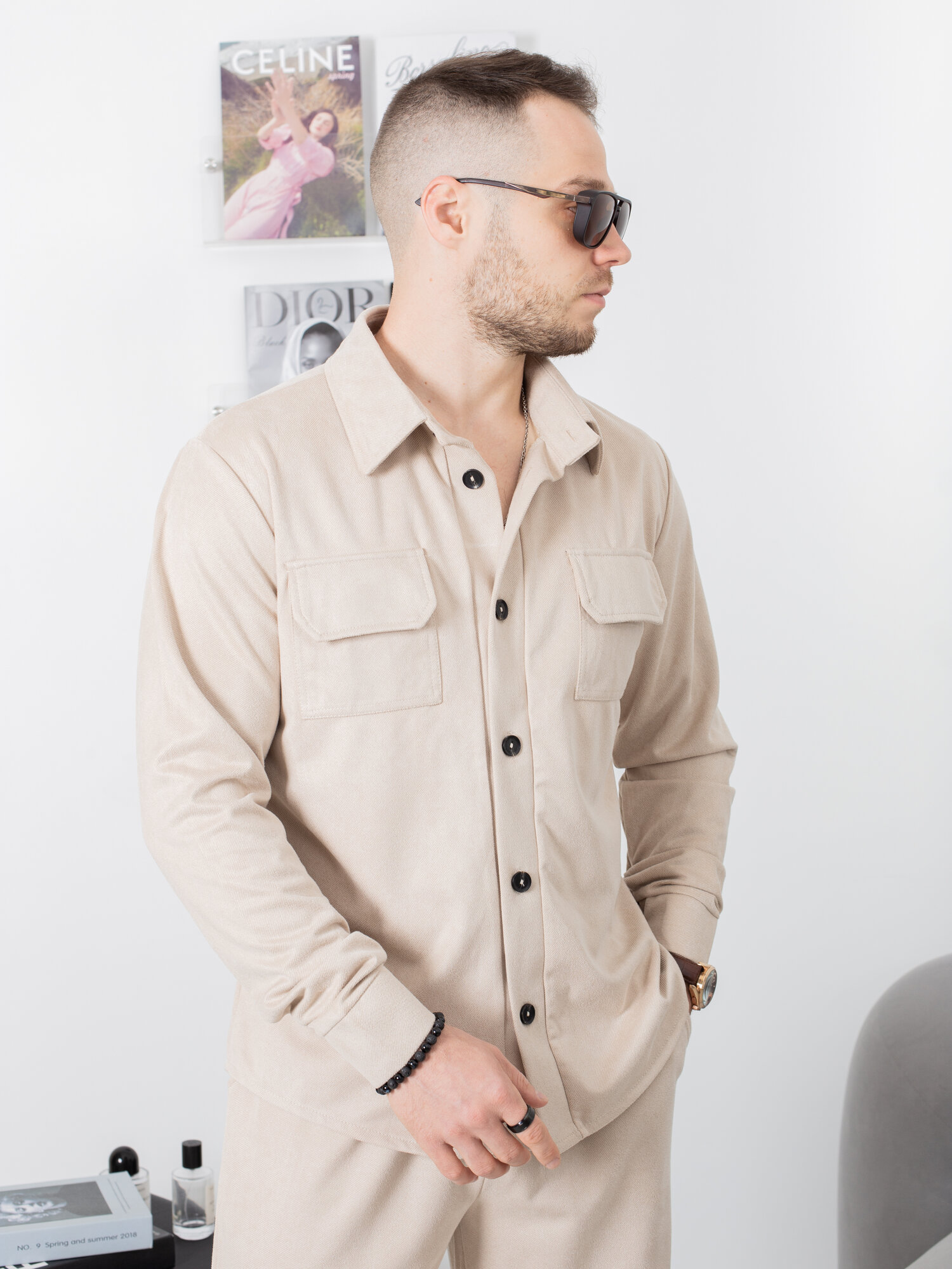 Костюм спортивный BRANKI, размер 48, бежевый — фото 1