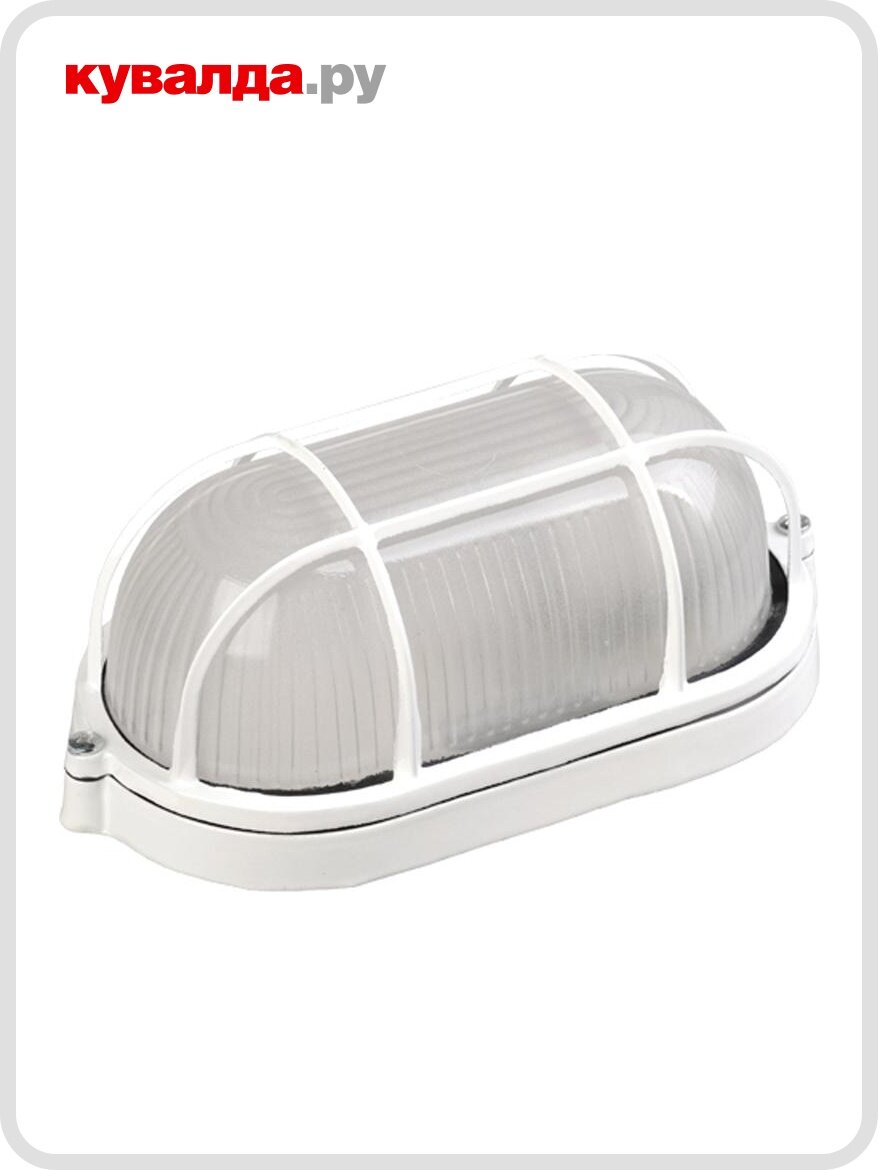 Светильник для ЖКХ IEK НПП 1402 60Вт IP54 с решеткой белый