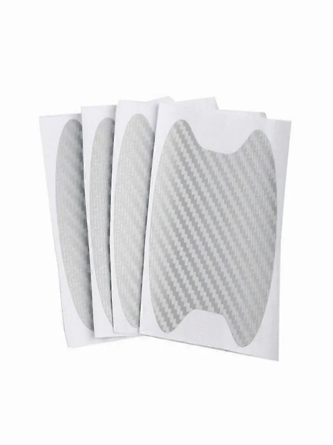 Светоотражающая защитная наклейка на ручку, зеркало, дверь 4шт